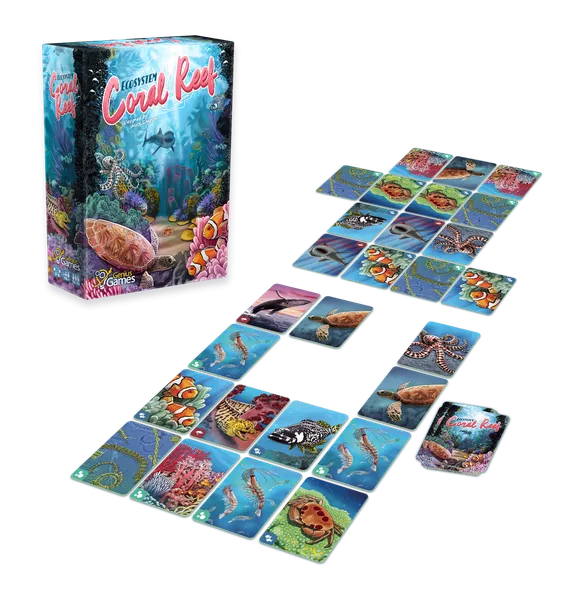 Ecosystem: Coral Reef game component spread